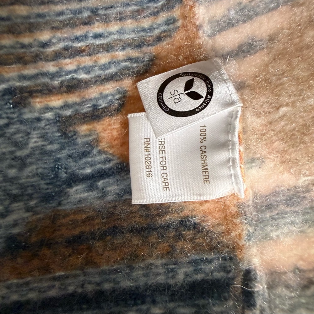 Garnet Hill Multicolor Patchwork Sweater - image 9